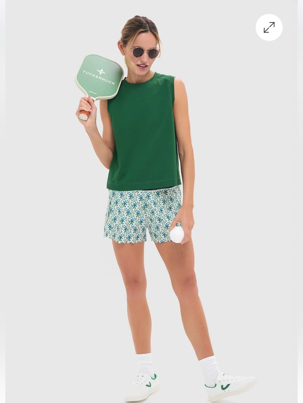 Tuckernuck sport Forest Green Sleeveless Crewneck Tank